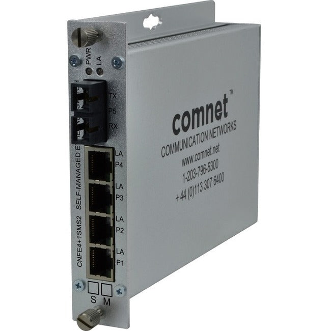 Comnet 10/100 4Tx+1Fx Ethernet Self-Managed Switch Cnfe4+1Smsm2