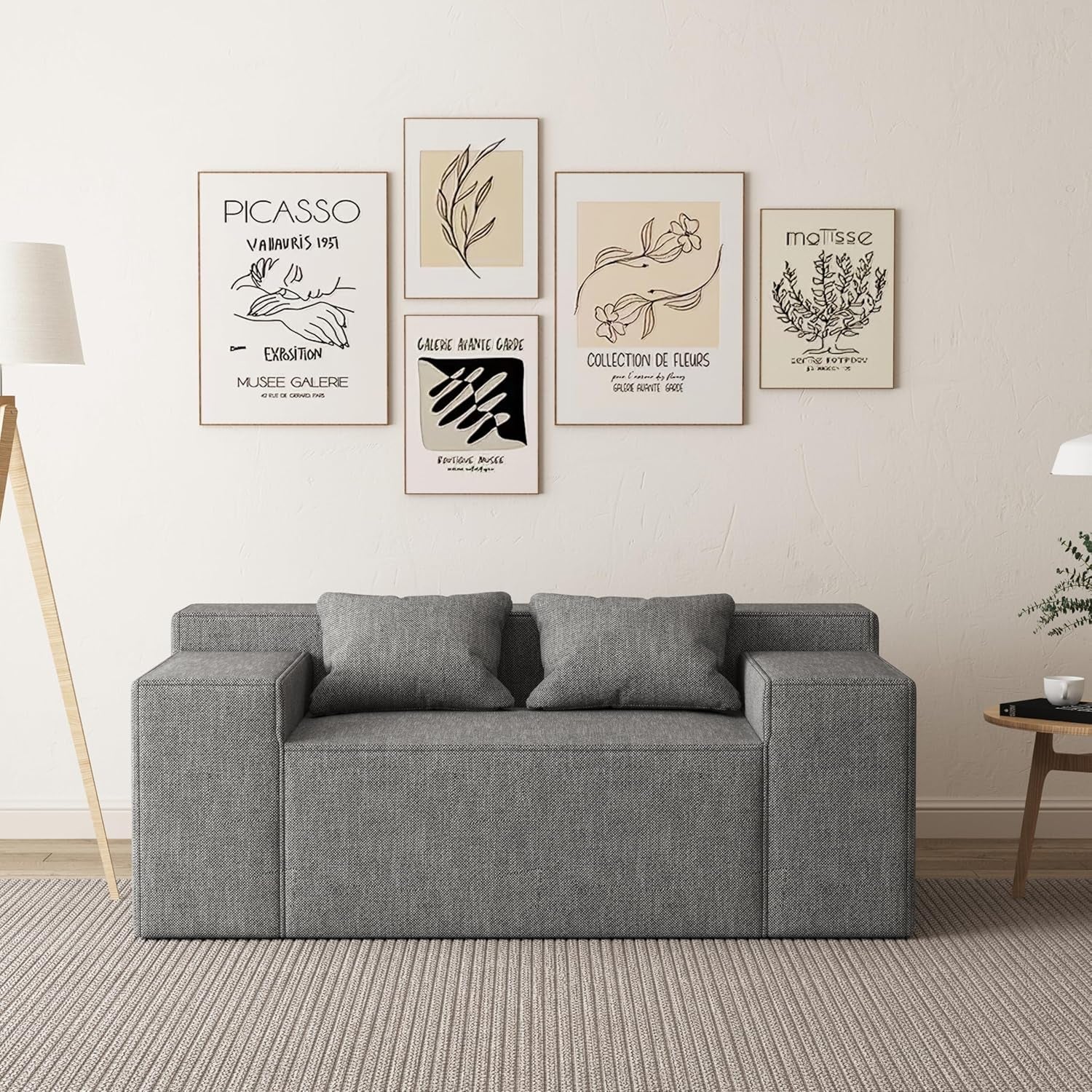 Compact Modern Loveseat Sofa Couch for Small Spaces