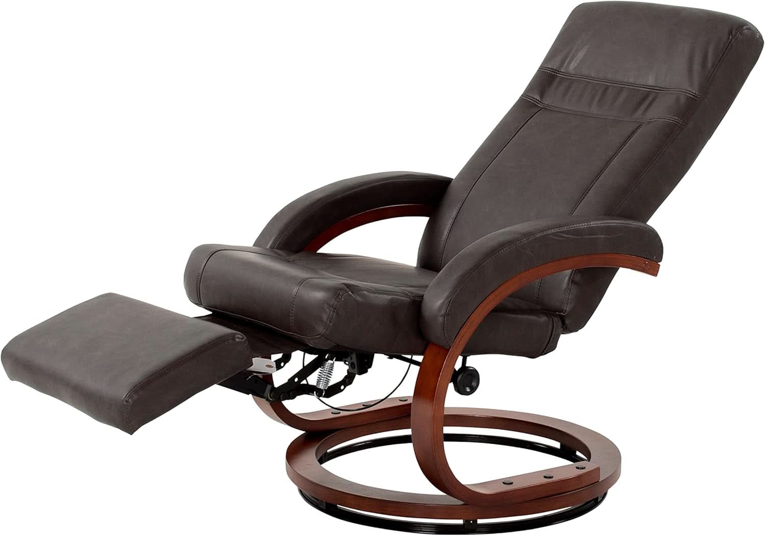 Compact RV Euro Vinyl Recliner With Footrest For Travel