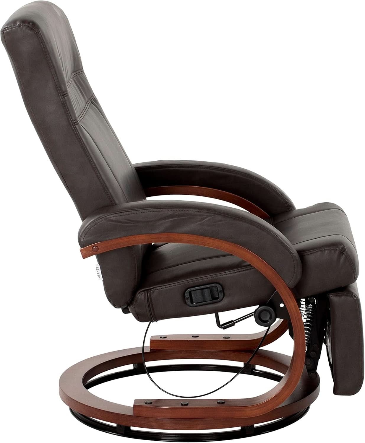 Compact RV Euro Vinyl Recliner With Footrest For Travel