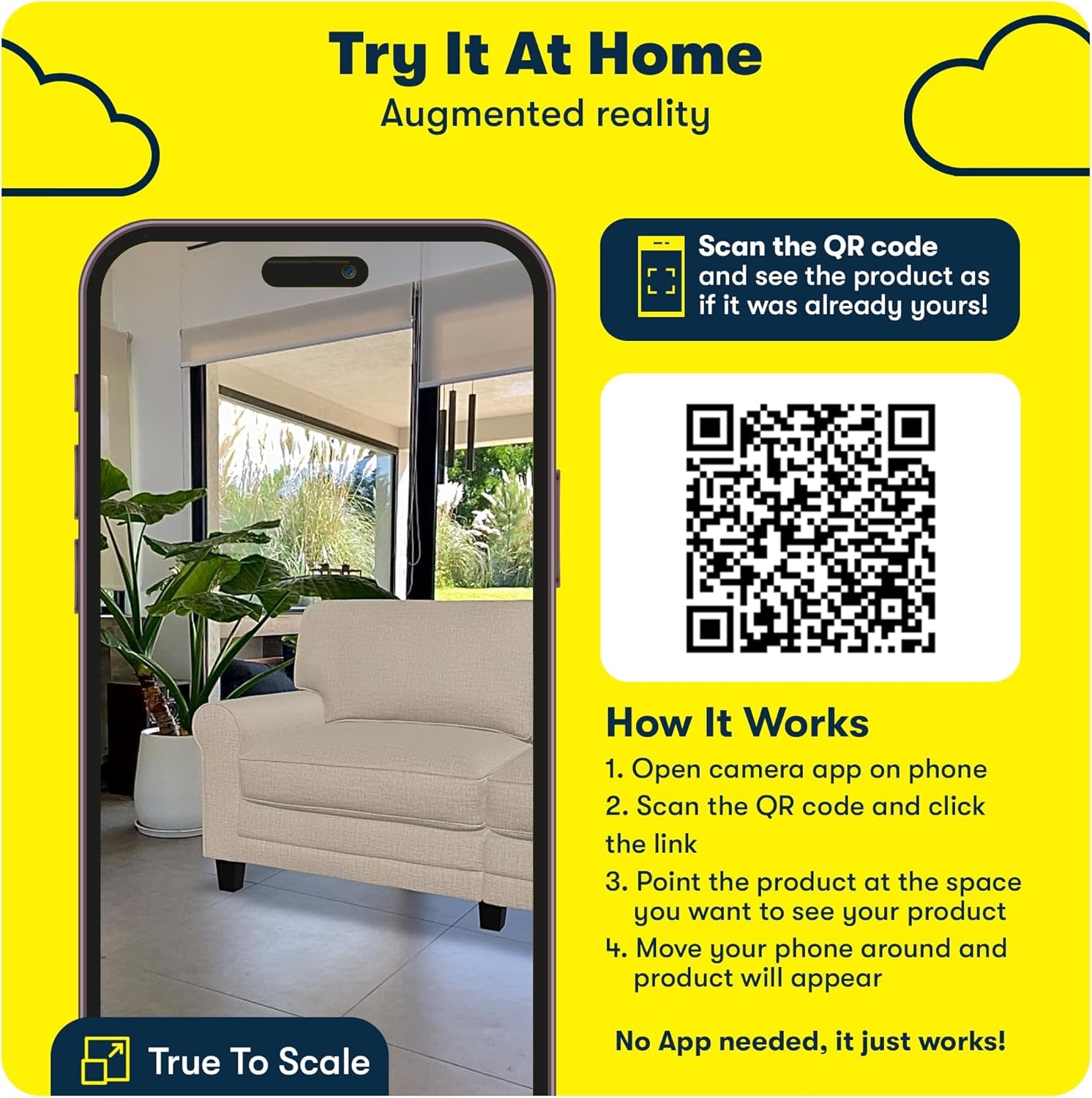 Compact Rolled Arm Sofa with Soft Pillow Back