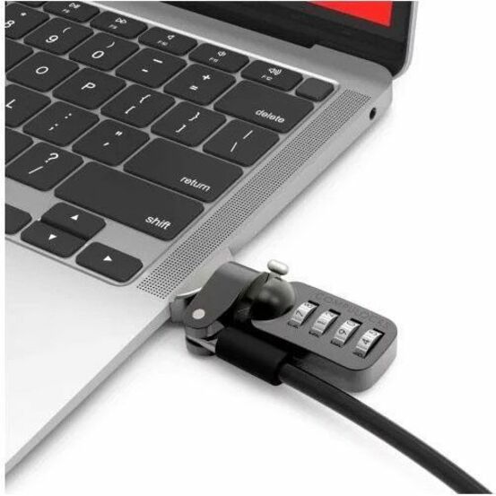 Compulocks Ledge Lock Adapter for MacBook Air 13" M1 with Combination Cable Lock Silver MBALDG03CL