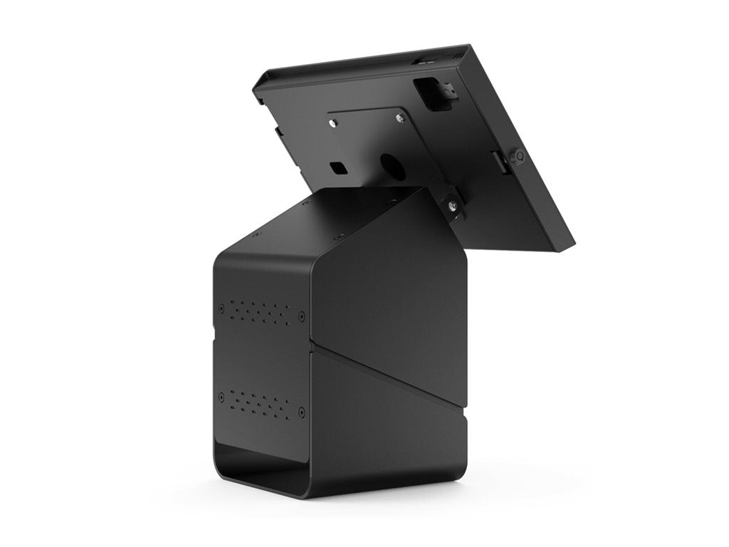 Compulocks Tablet Printer Kiosk - Stand - kiosk style - for printer / tablet - lockable - high-grade aluminum - black - screen PK0111PAPX4B