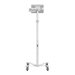 Compulocks Universal Tablet Cling Medical Rolling Cart Extended White