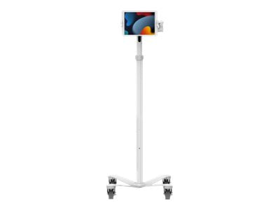 Compulocks Universal Tablet Cling Medical Rolling Cart Extended White