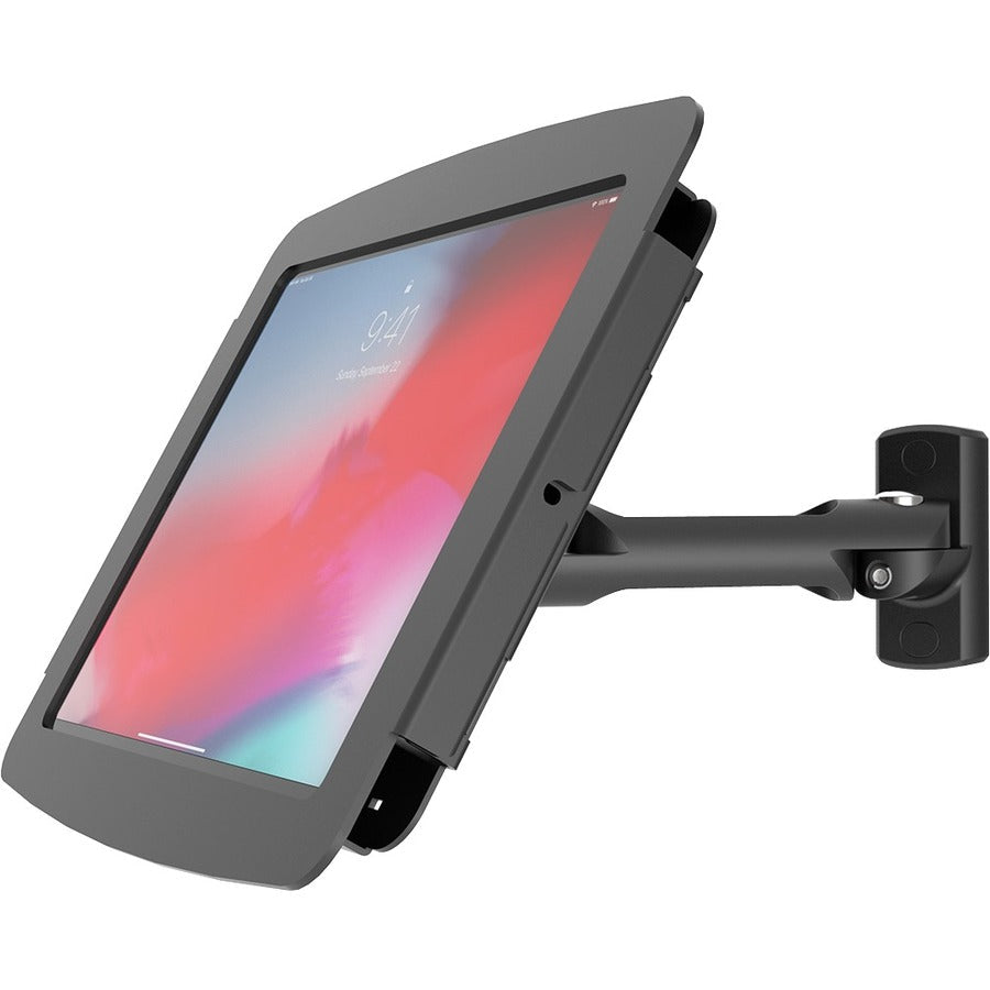 Compulocks iPad 10.2" Space Enclosure Swing Wall Mount Black 827B102IPDSB