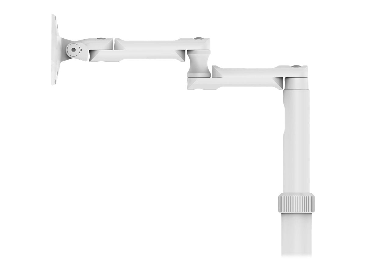 Compulocks iPad 10.2IN Space Enclosure Medical Rolling Cart Extended White