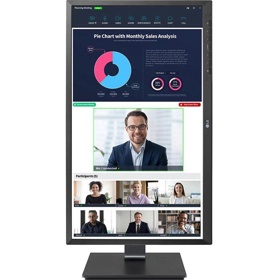 Computer Monitor with Speakers and Camera - LG 23.8" IPS FHD Business Display | TecISoft 24BP750C-B