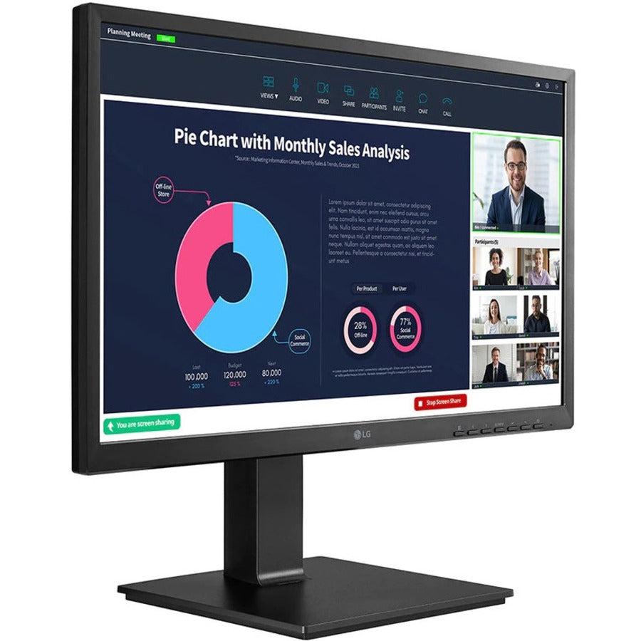 Computer Monitor with Speakers and Camera - LG 23.8" IPS FHD Business Display | TecISoft 24BP750C-B