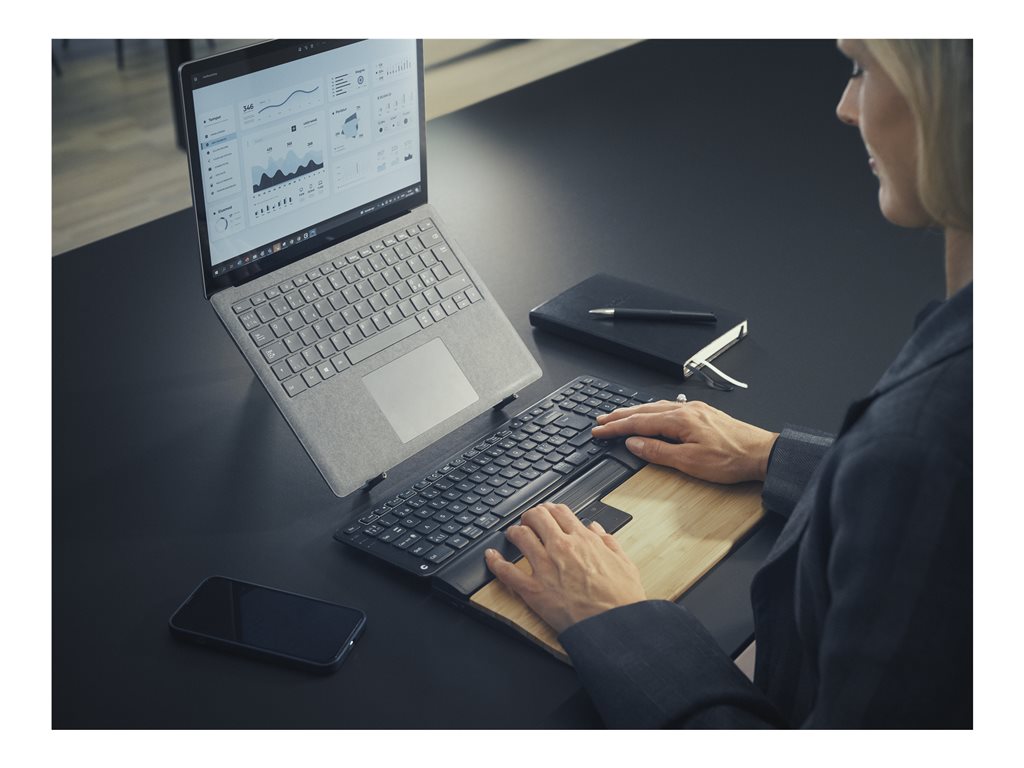 Contour SliderMouse Pro - Centred mouse - ergonomic - regular - 6 buttons - wireless - Bluetooth, USB