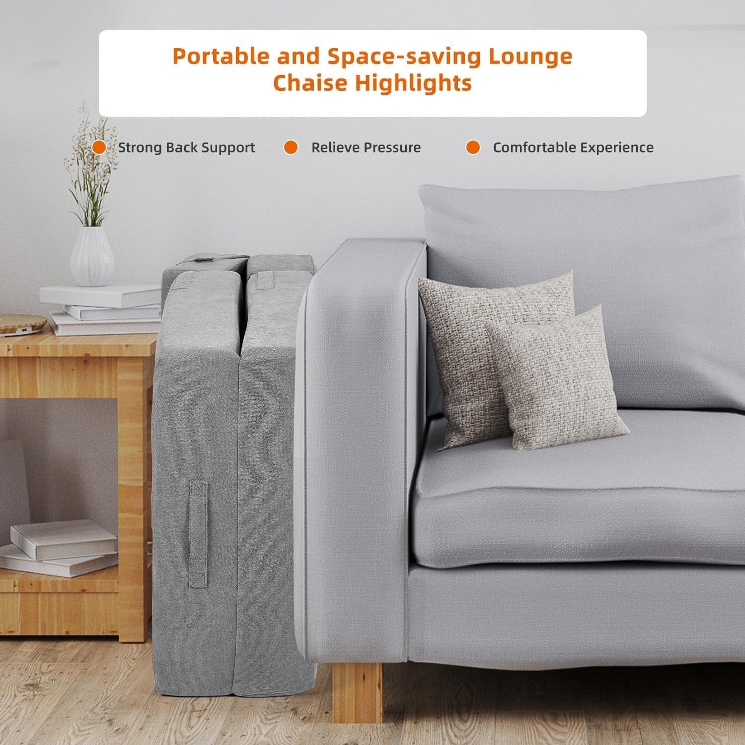Convertible Folding Sofa Bed with Back Support and Comfort