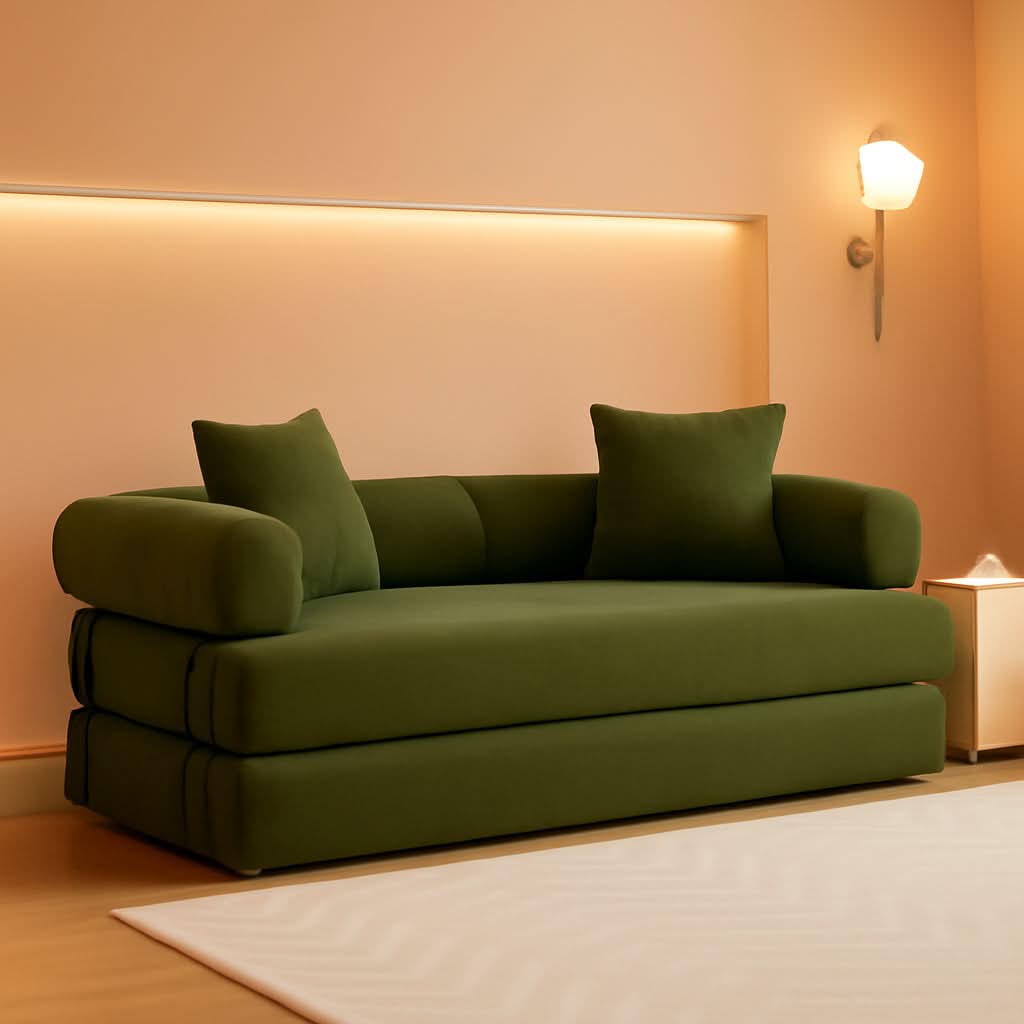 Convertible Folding Sofa Bed with Removable Backrest