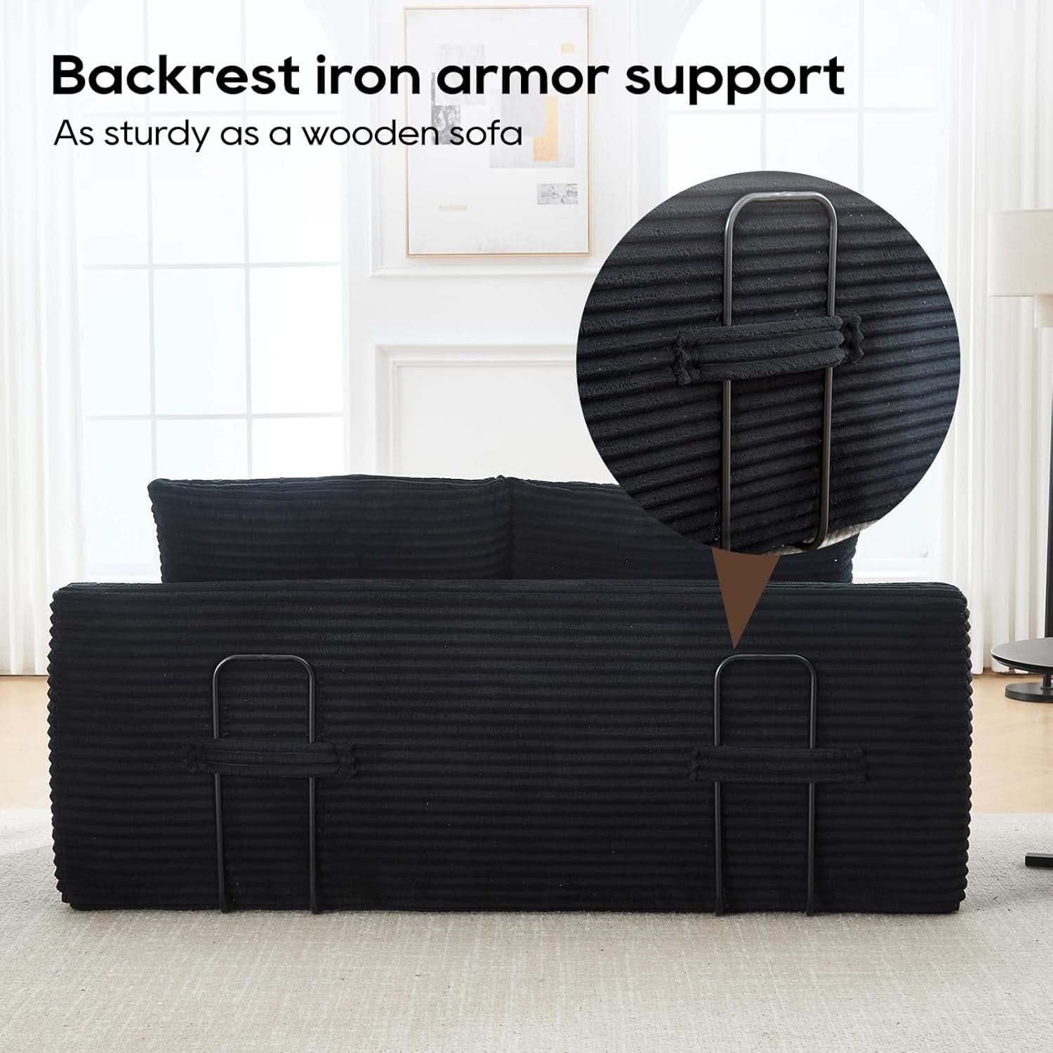 Convertible Loveseat Sofa Bed with Memory Foam Comfort