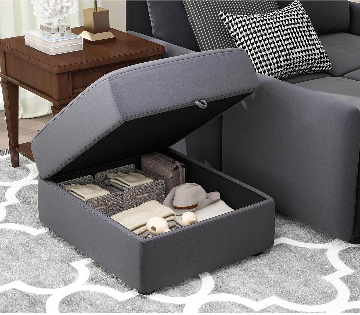 Convertible Modular Sectional Sofa with Memory Foam Comfort