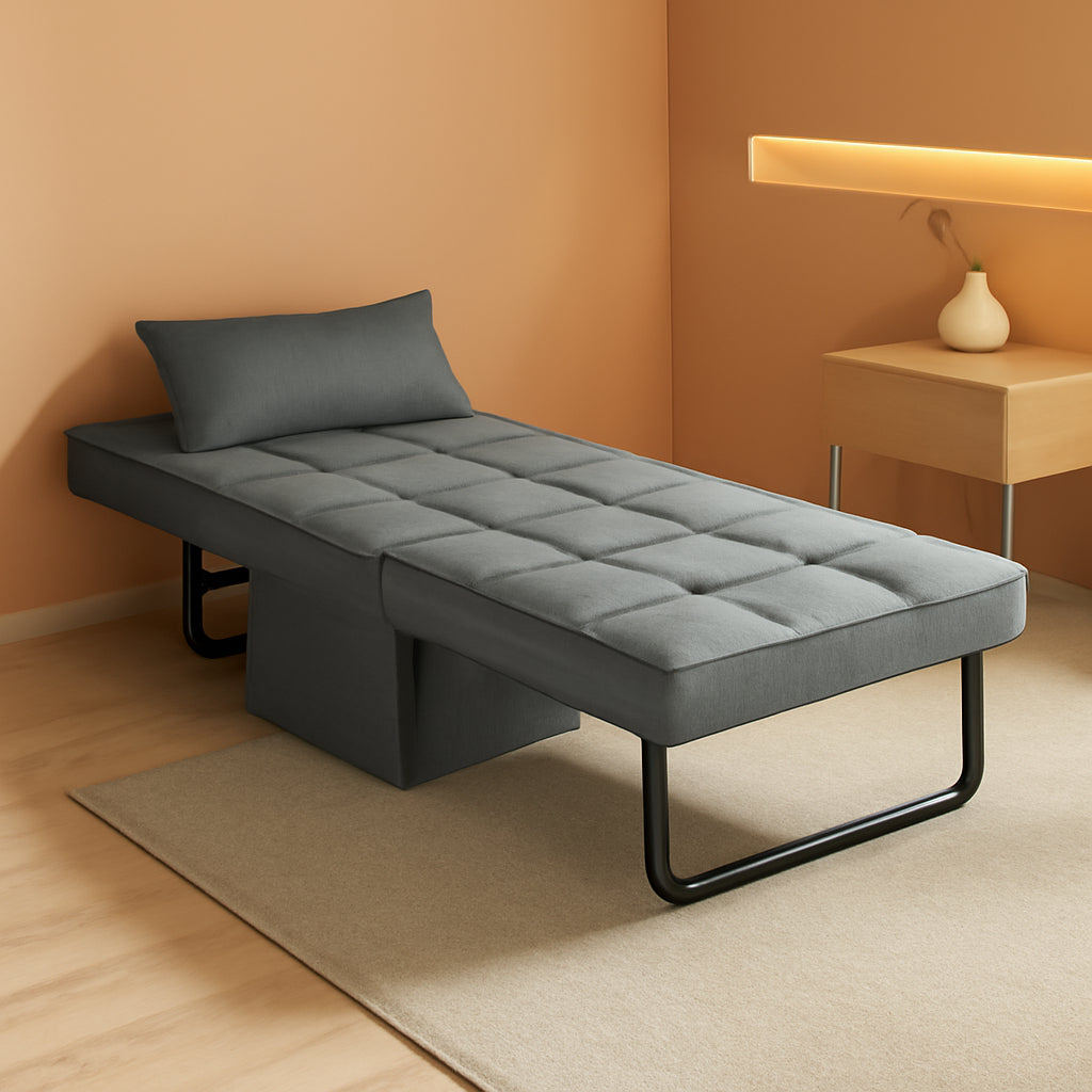 Convertible Ottoman Guest Bed For Small Living Rooms
