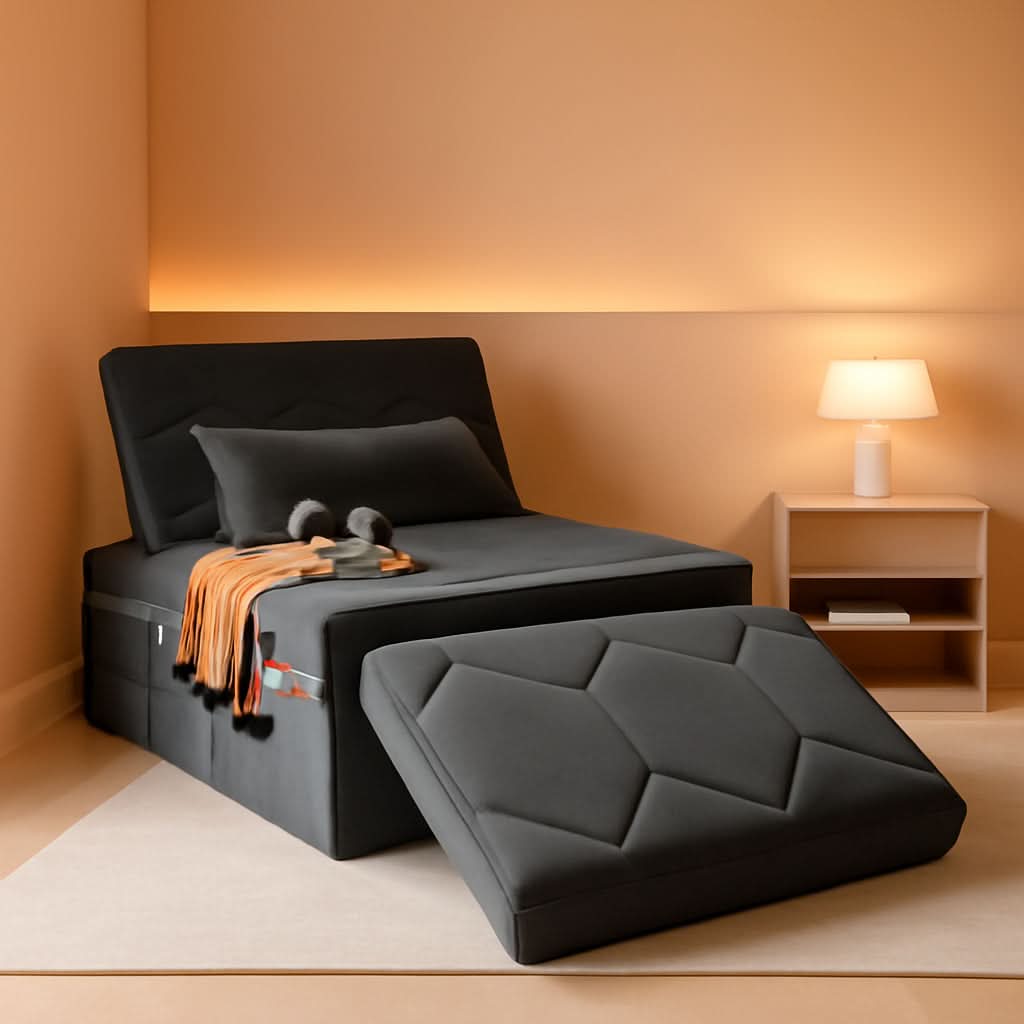 Convertible Sleeper Chair Bed with Adjustable Backrest
