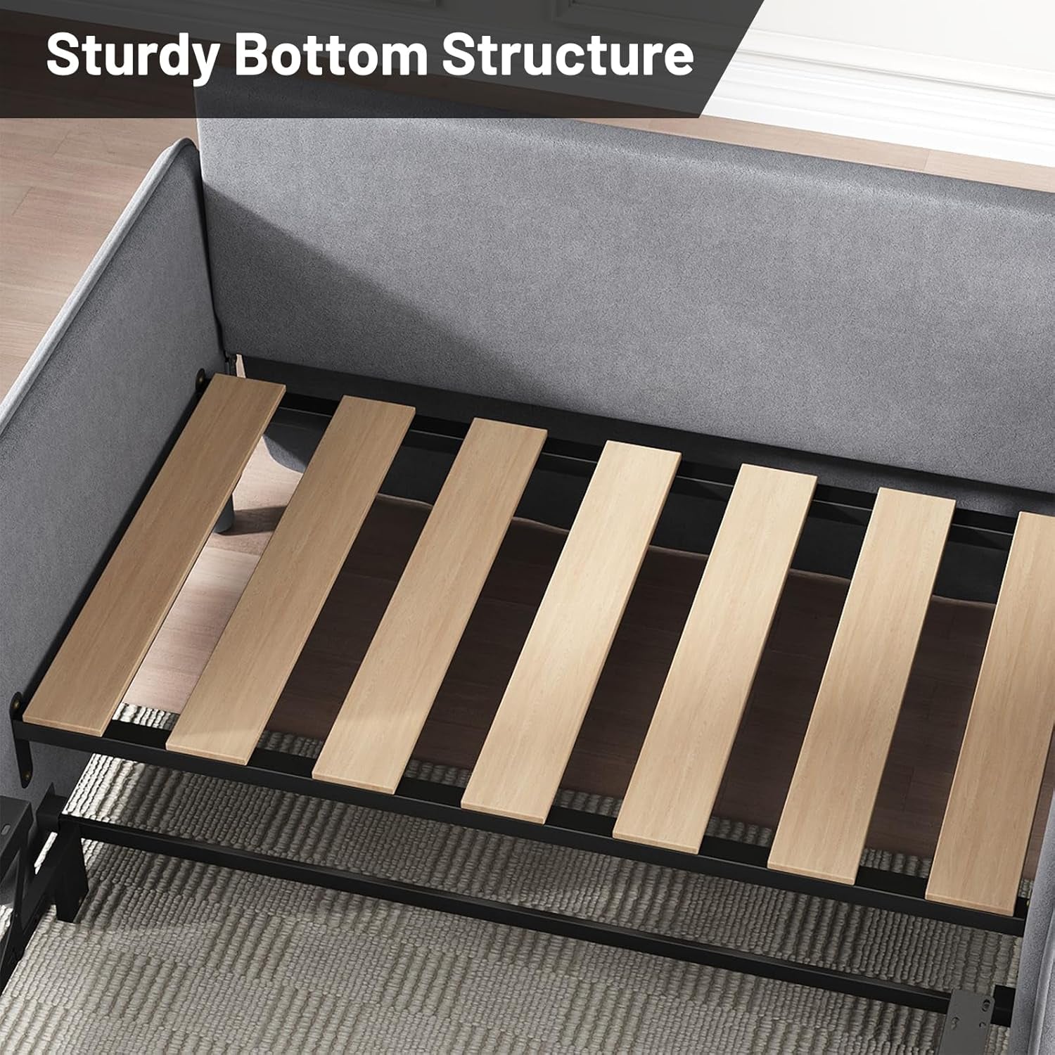 Convertible Sleeper Sofa Bed With Adjustable Backrest