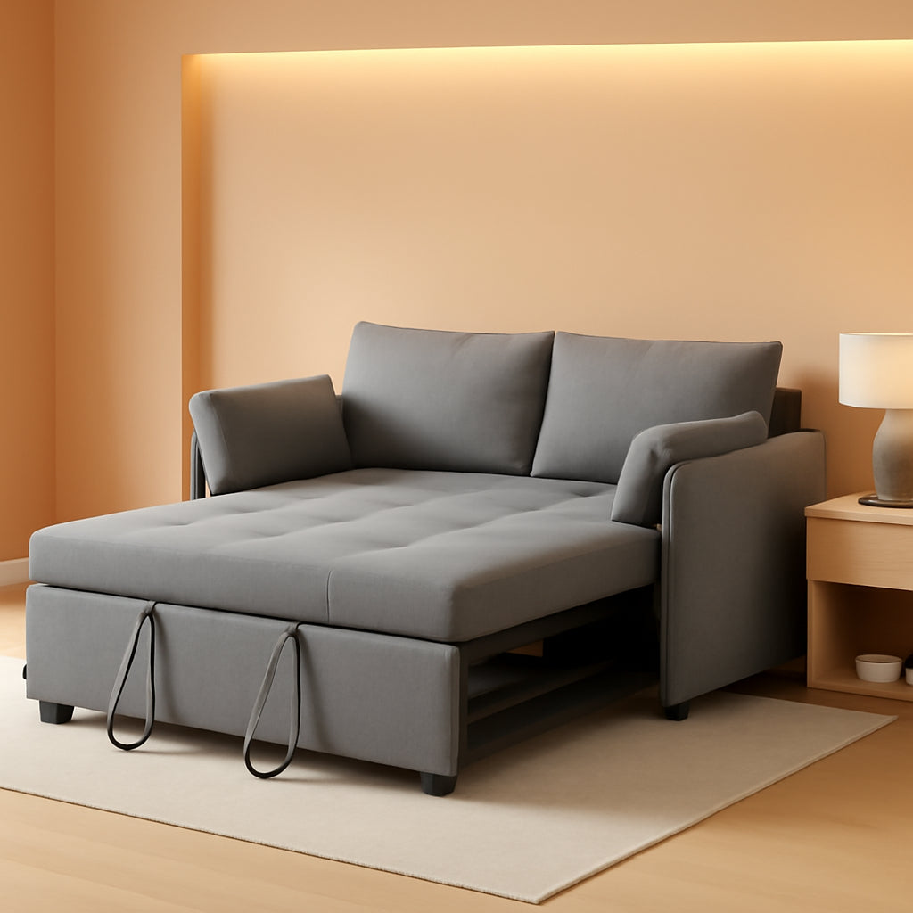Convertible Sleeper Sofa Bed With Adjustable Backrest