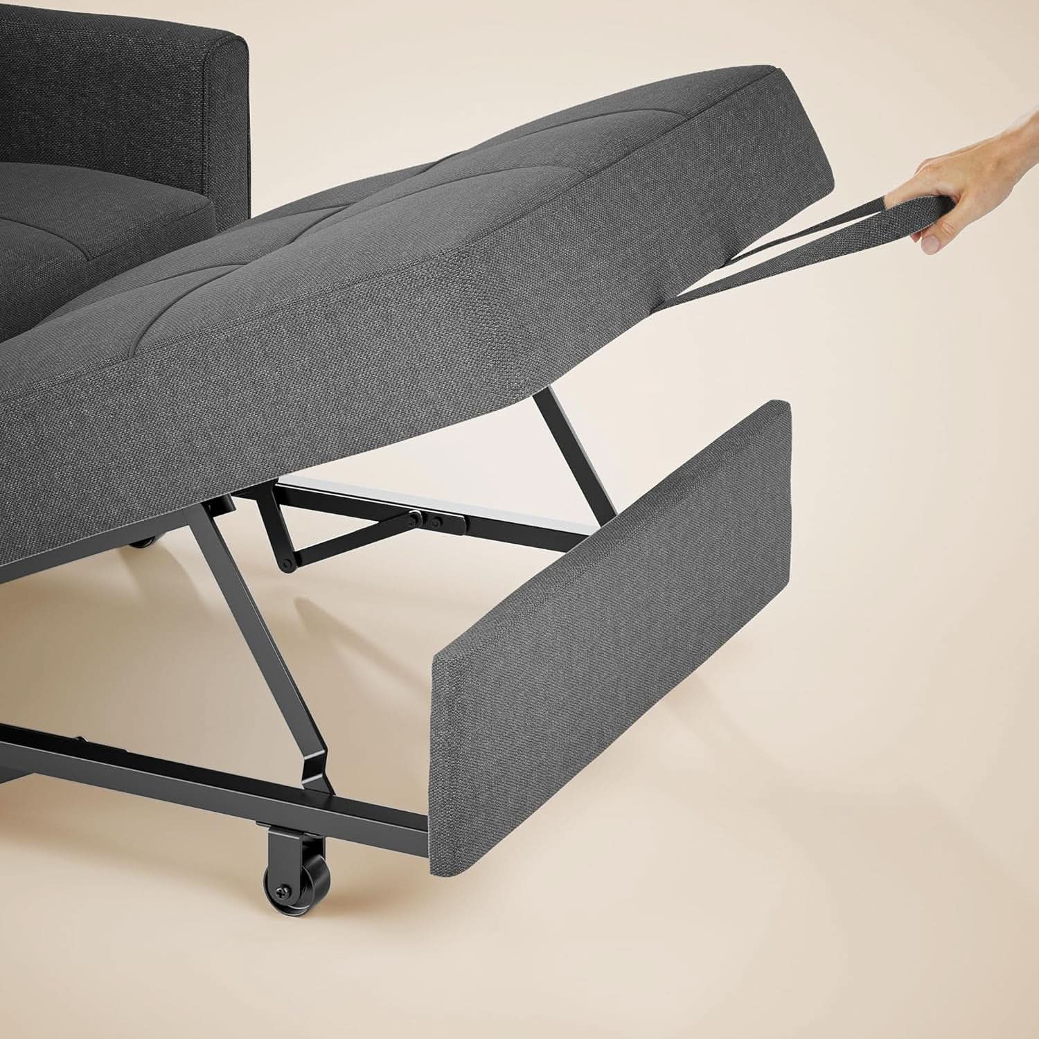 Convertible Sofa Bed Chair with Adjustable Backrest Design