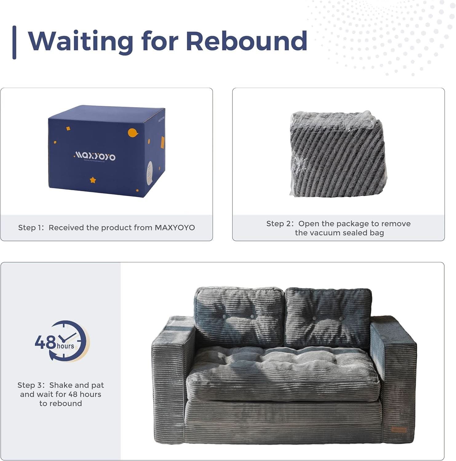 Convertible Sofa Bed With Pillows For Living Room