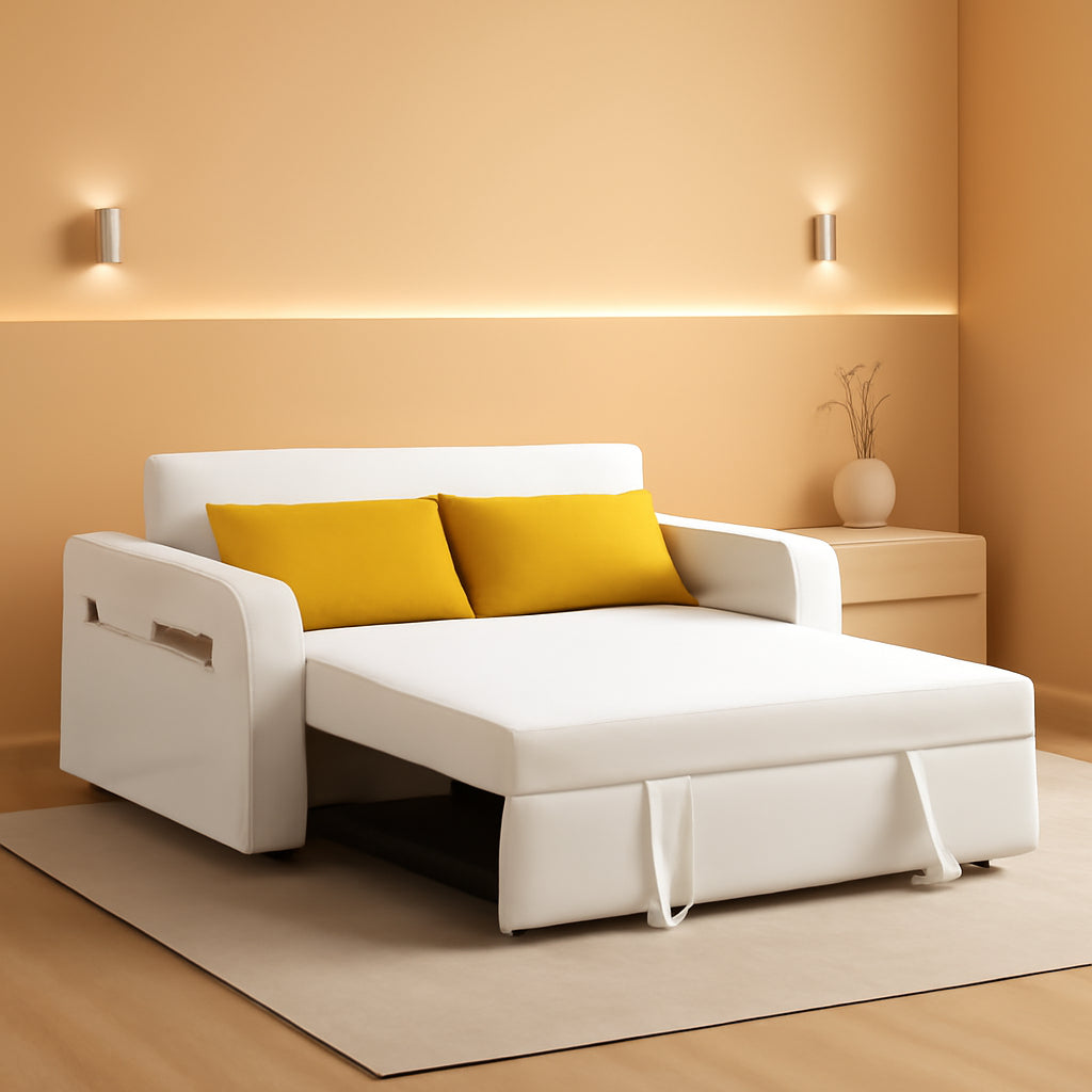 Convertible Sofa Bed With USB Charging And Pockets