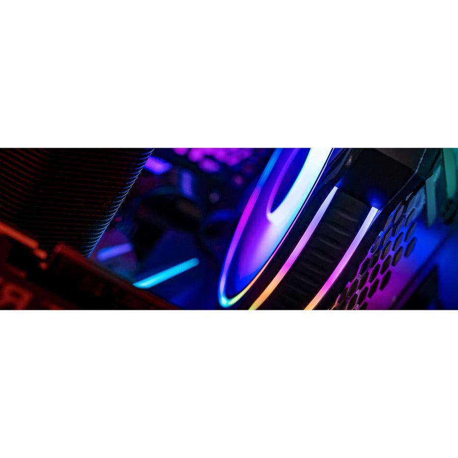 Cooler Master Masterfan Mf120 Halo Addressable Rgb 120Mm Fan With Duo-Ring Argb Led Lighting