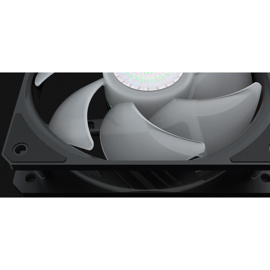 Cooler Master Mfx-B2Dn-18Npc-R1 Sickleflow 120 V2 Rgb Square Frame Fan With Customizable Leds, Air