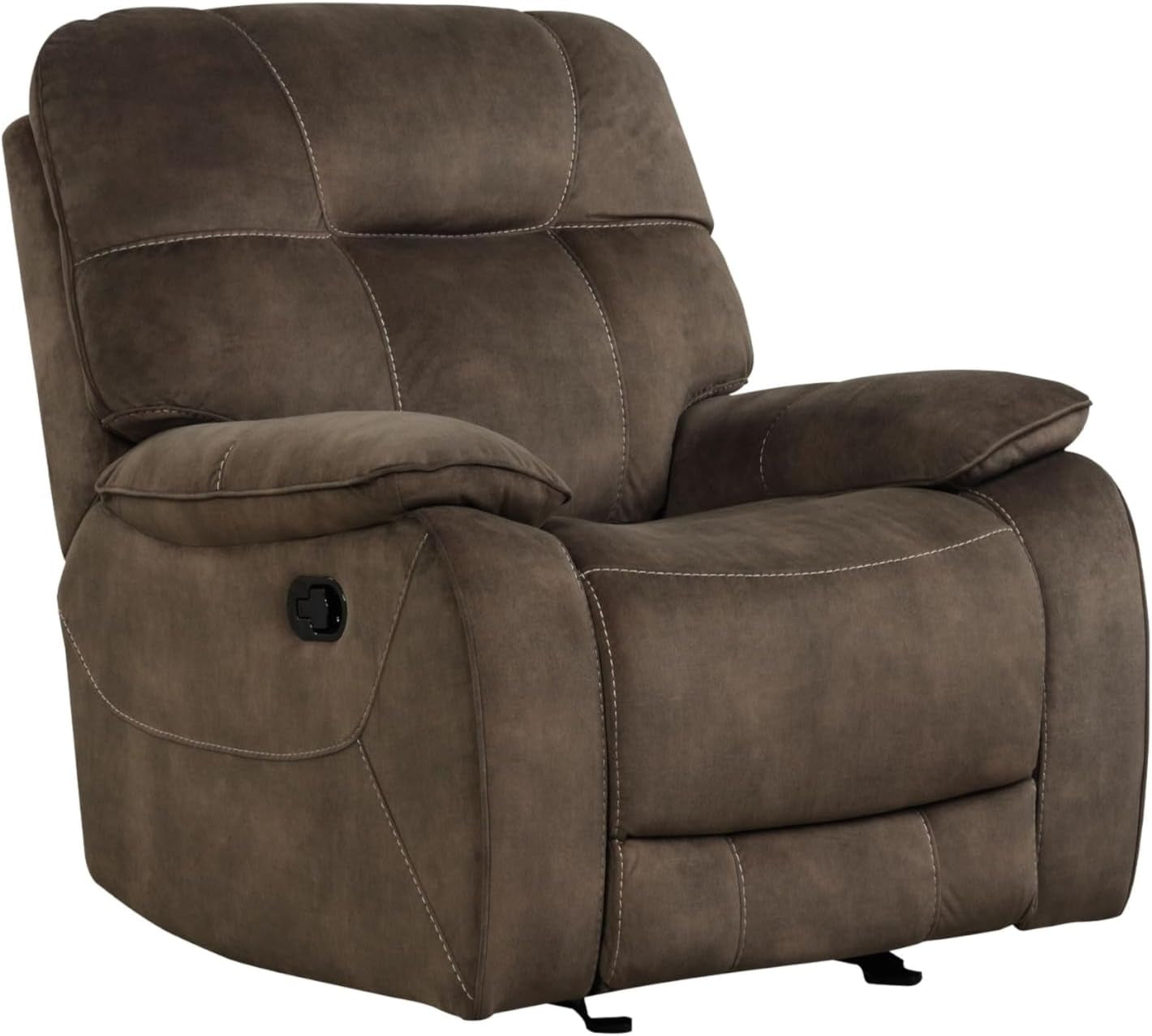 Cooper Shadow Brown Manual Reclining Sofa Chair Set
