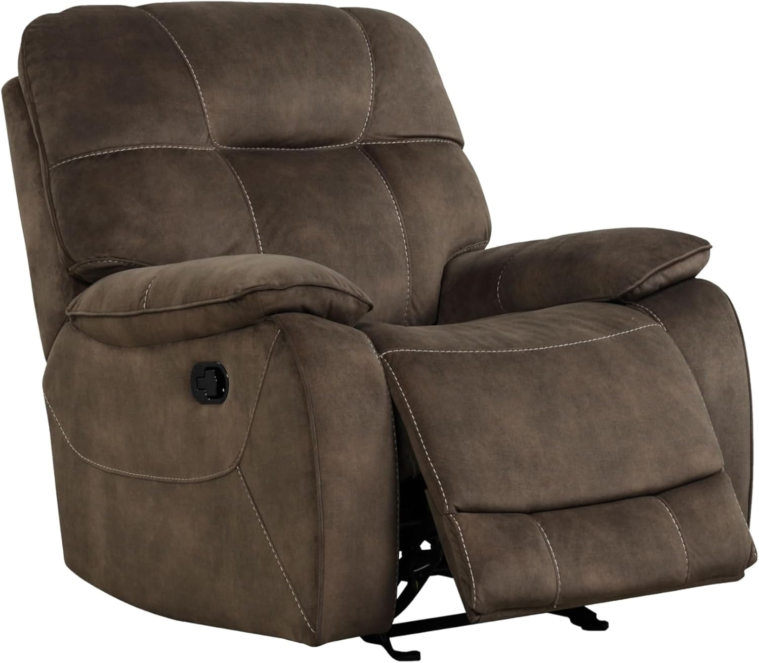 Cooper Shadow Brown Manual Reclining Sofa Chair Set
