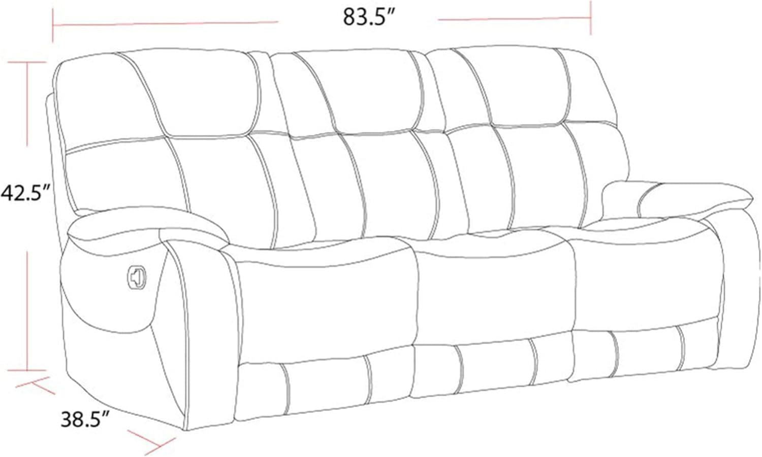 Cooper Shadow Brown Manual Reclining Sofa Chair Set
