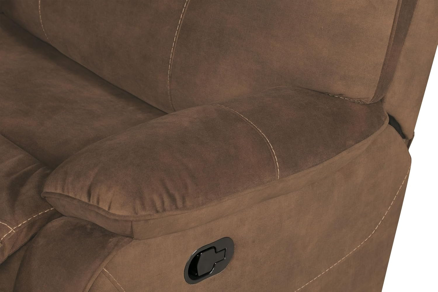 Cooper Shadow Brown Manual Reclining Sofa Chair Set