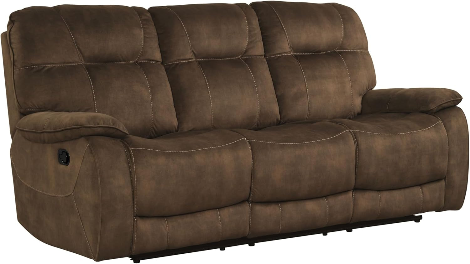 Cooper Shadow Brown Manual Reclining Sofa Chair Set