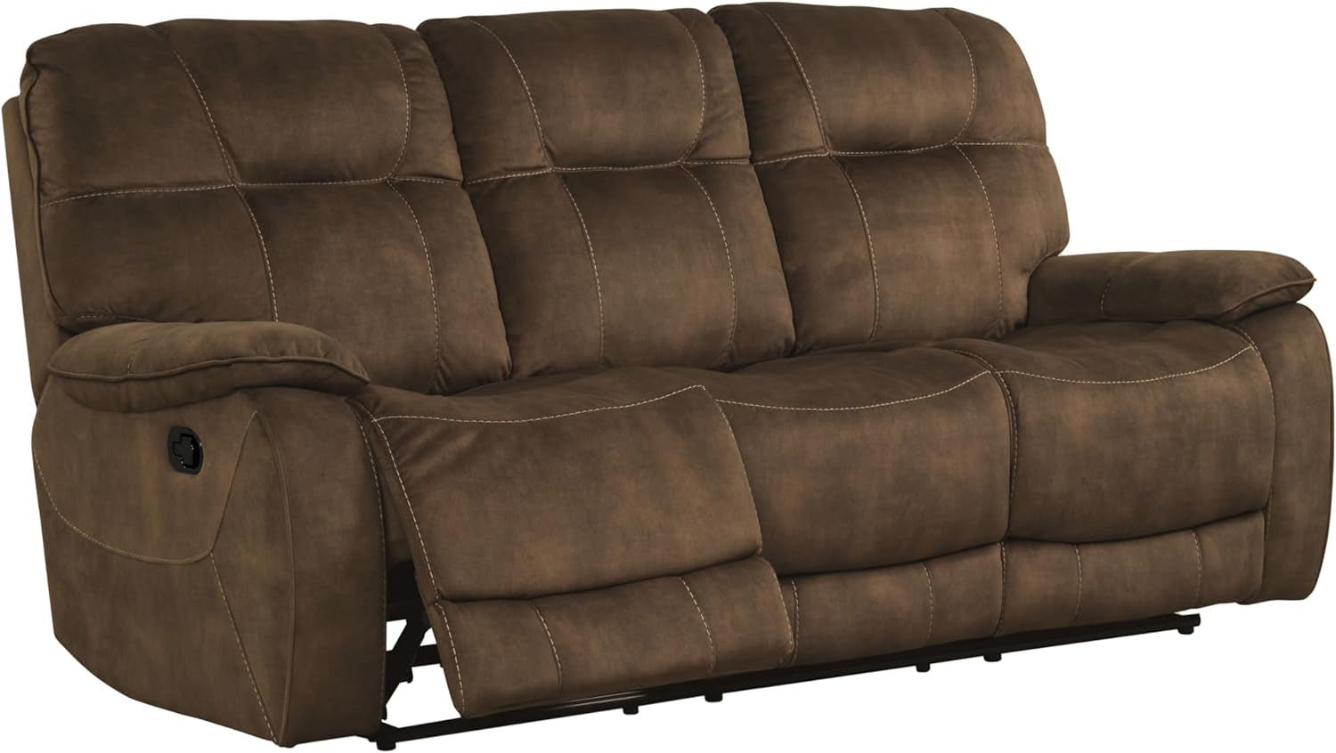 Cooper Shadow Brown Manual Reclining Sofa Chair Set