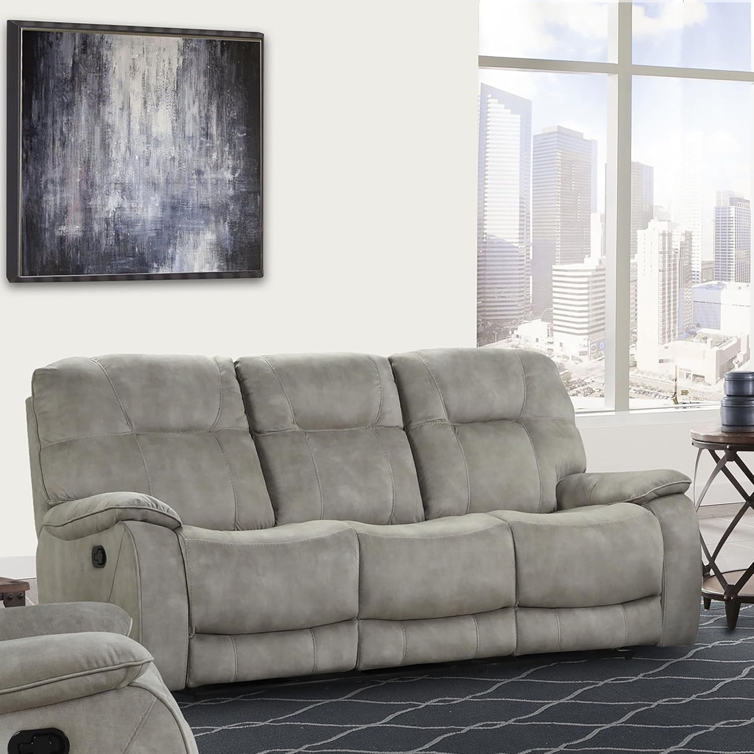 Cooper Shadow Natural Manual Reclining Sofa And Recliner