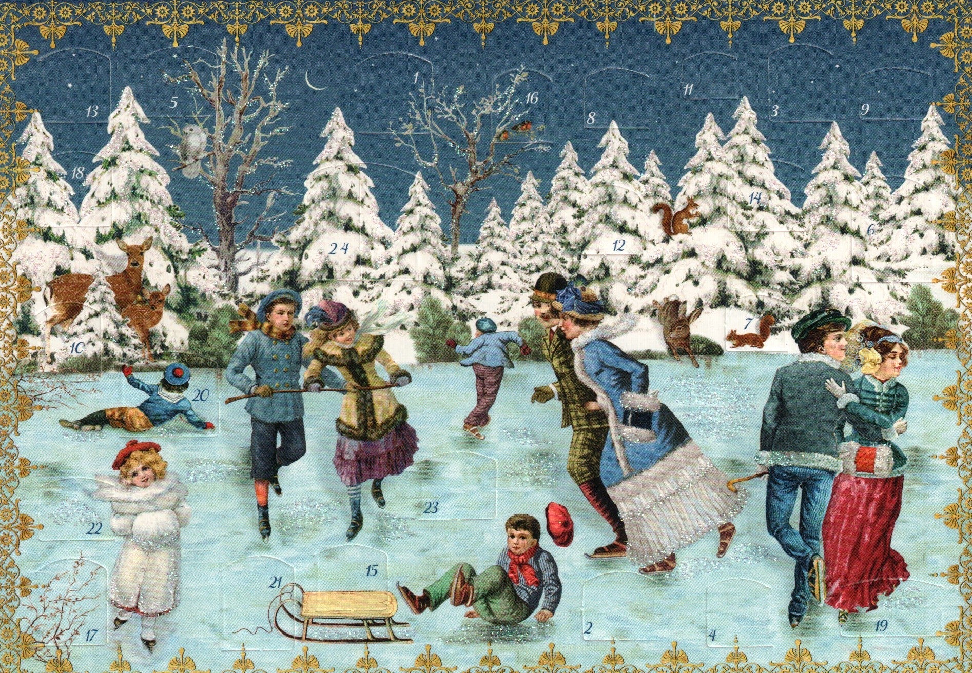 Coppenrath Mini Advent Card With Envelope - In The City