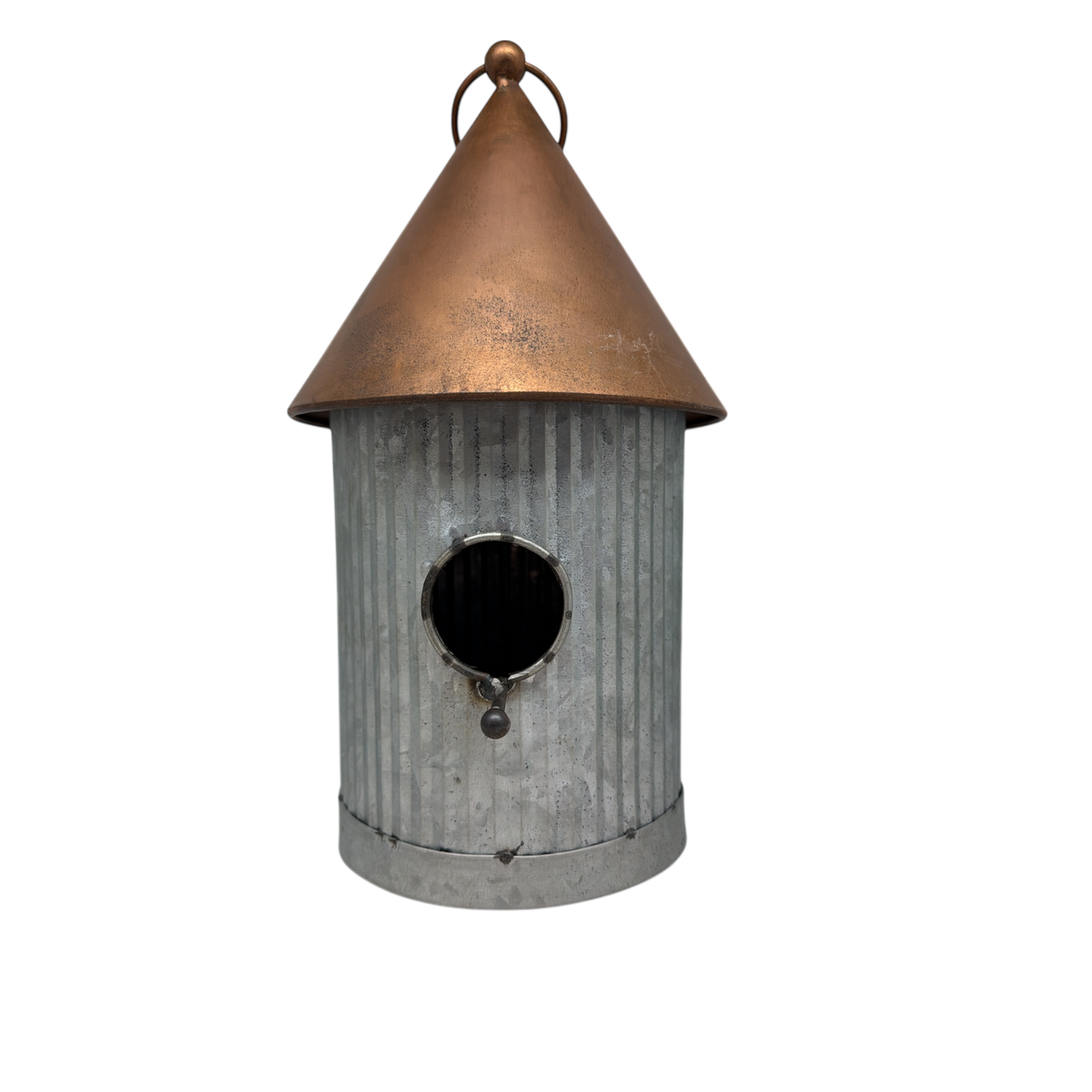 Copper / Galvanized Steel Hanging Birdhouse