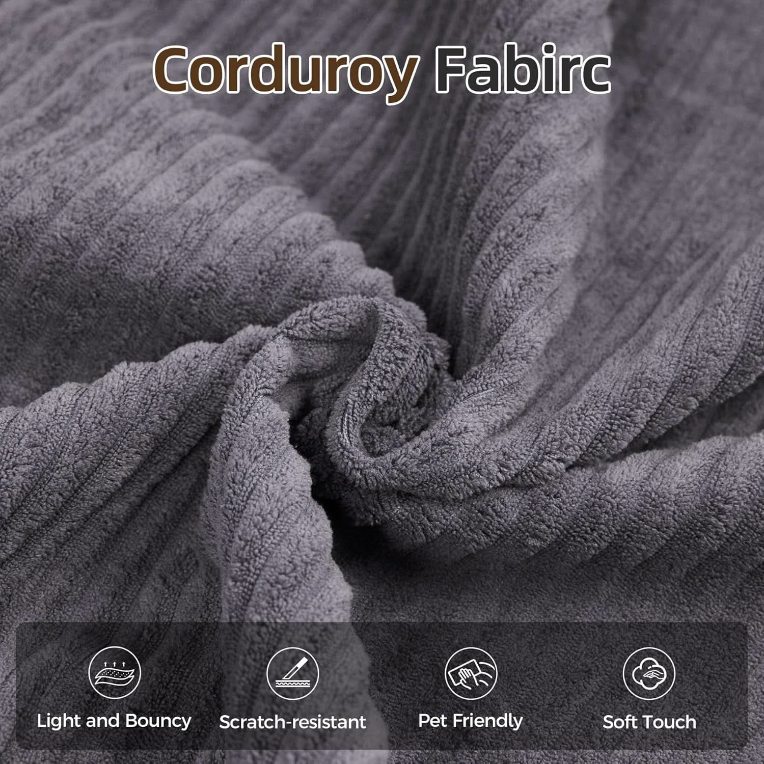 Corduroy Four In One Transformational Sleeper Sofabed