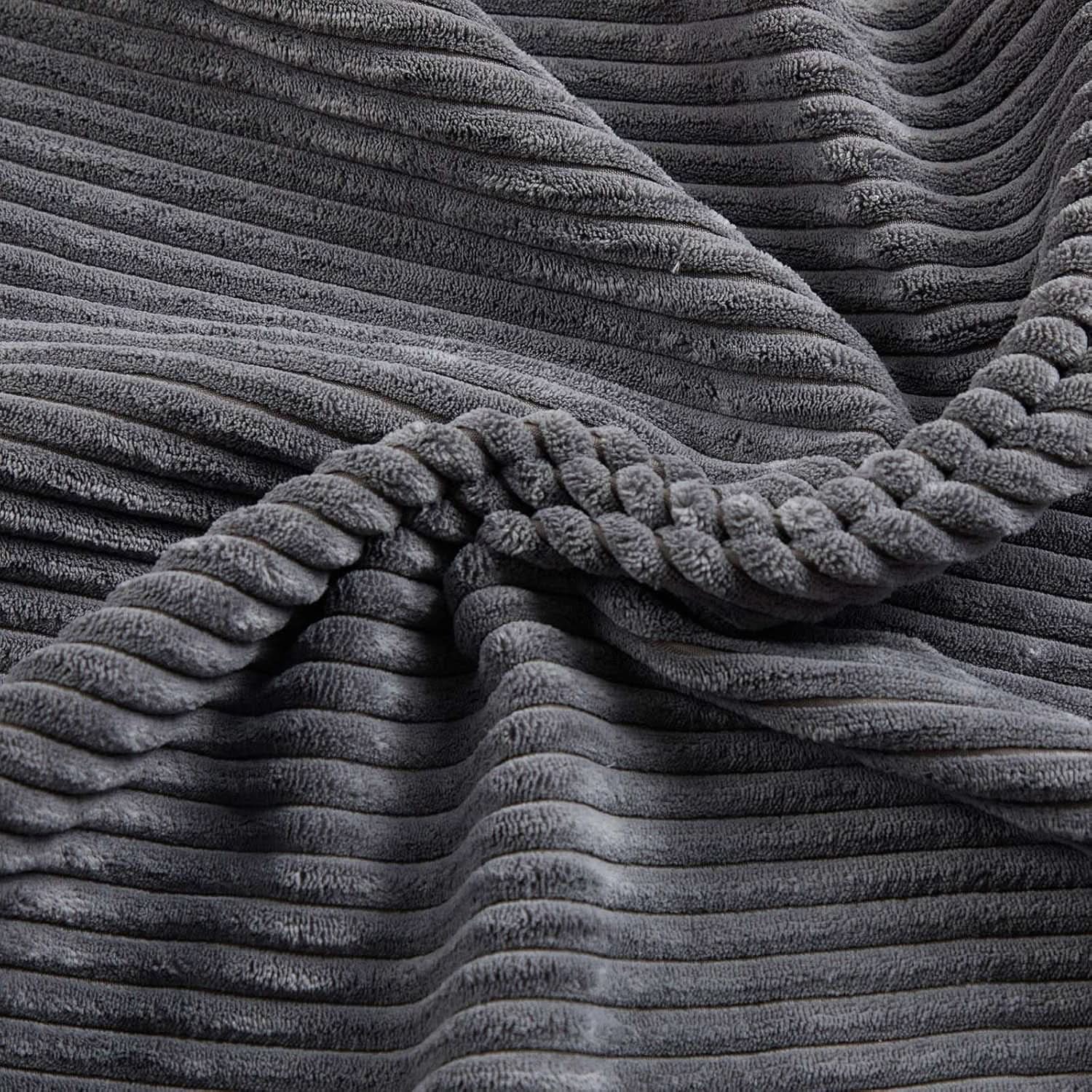 Corduroy Grey 73In Adjustable Backrest Futon SofaBed