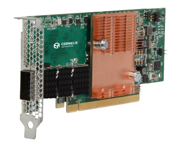 Cornelis Networks Omni-Path Express CN-100HFA - Network adapter - PCIe x16 - 100 Gigabit QSFP28 x 1