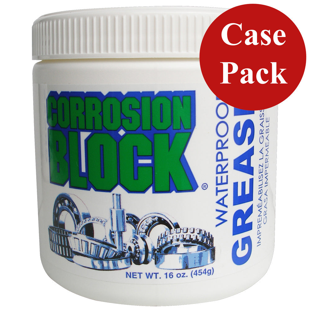 Corrosion Block High Performance Waterproof Grease - 16oz Tub - Non-Hazmat, Non-Flammable