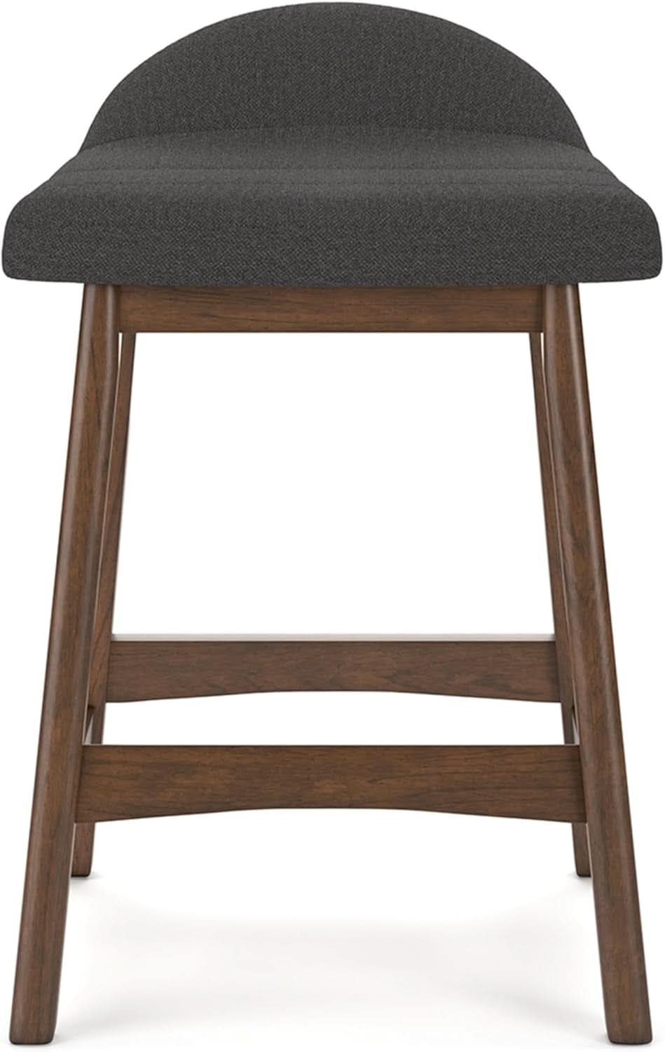Counter Height Bar Stool Set Of 2 28.5 Inch Charcoal Brown