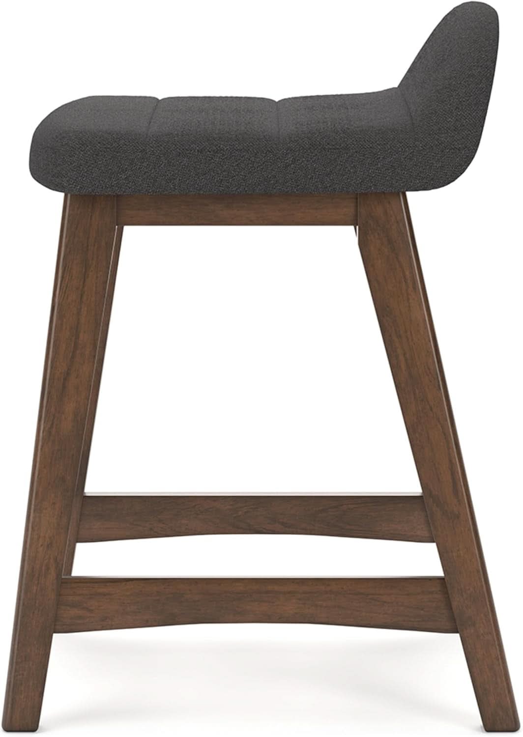 Counter Height Bar Stool Set Of 2 28.5 Inch Charcoal Brown