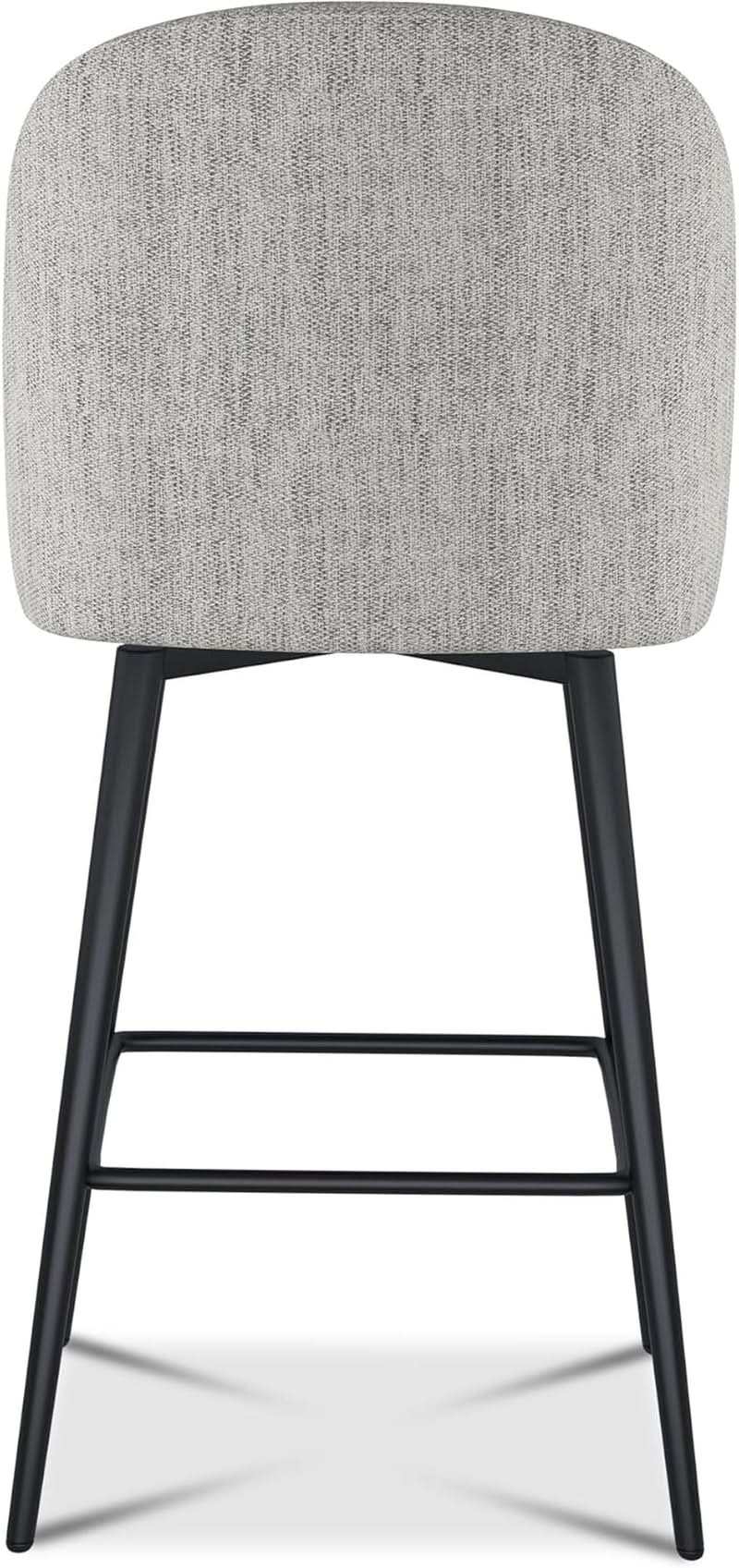 Counter Height Bar Stools 26 Inch 360 Swivel Grey Set of 3