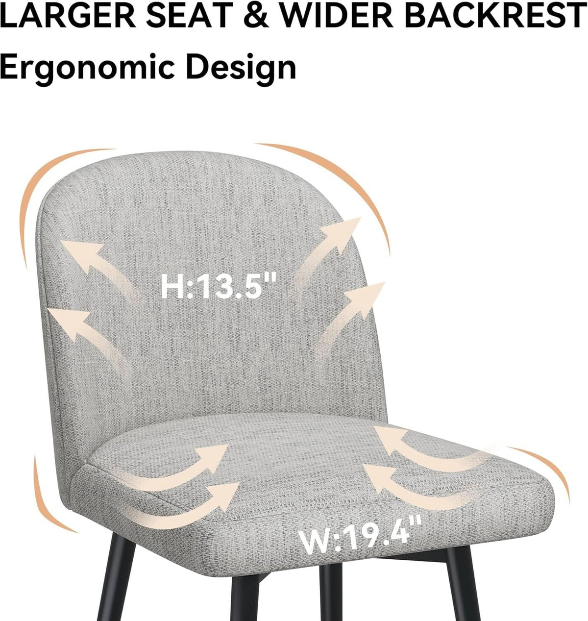 Counter Height Bar Stools 26 Inch 360 Swivel Grey Set of 3