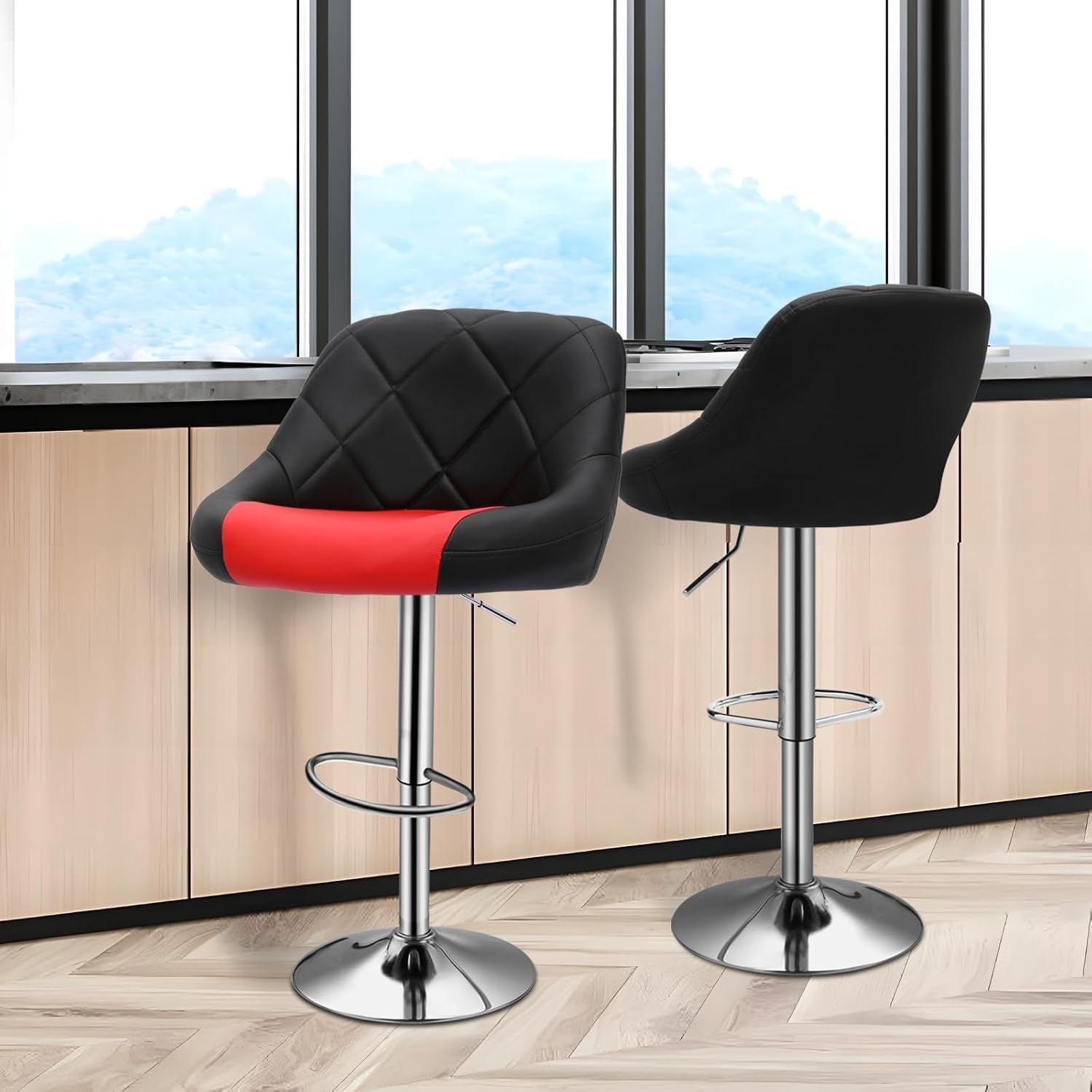 Counter Height Swivel Bar Stools Set Of 2 For Kitchen Island