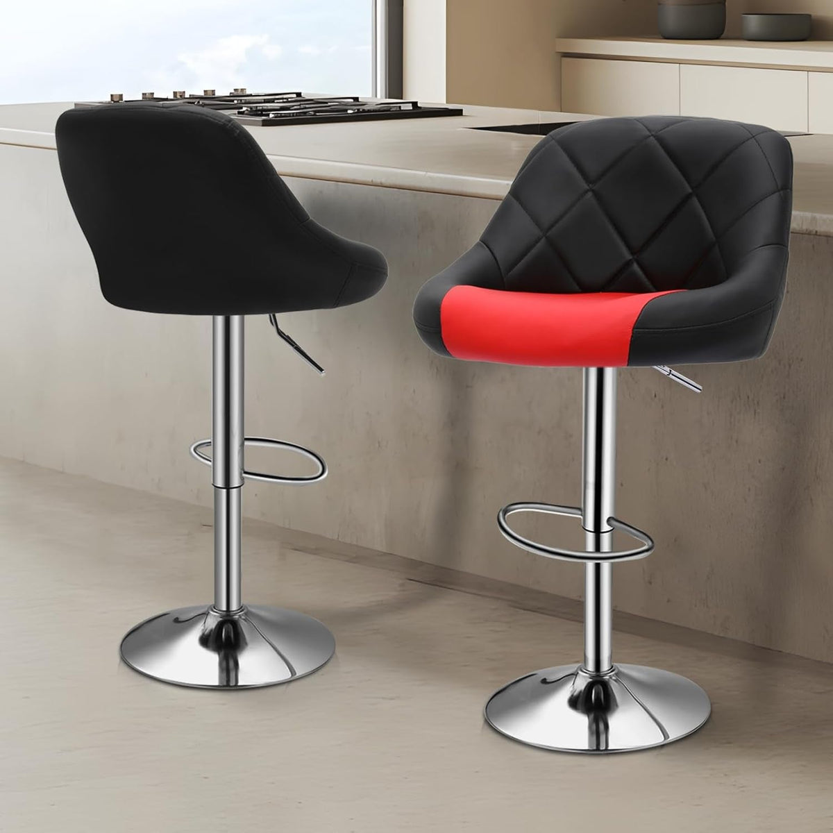 Counter Height Swivel Bar Stools Set Of 2 For Kitchen Island