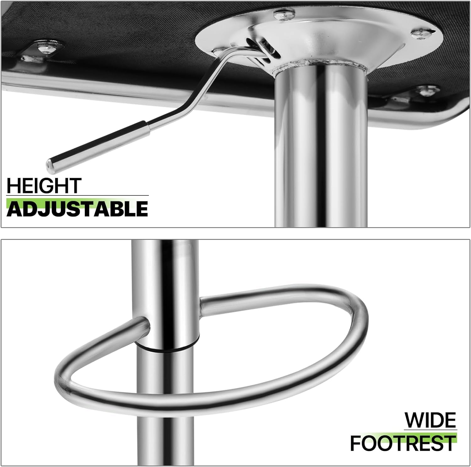 Counter Height Swivel Bar Stools Set Of 2 For Kitchen Island