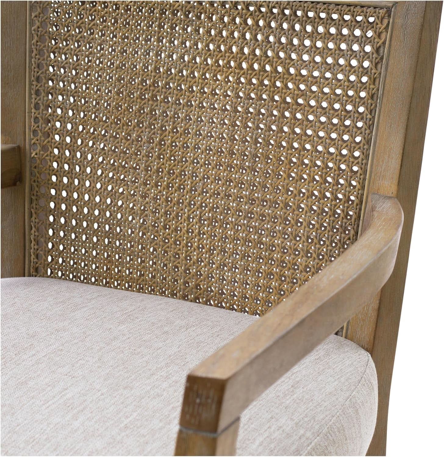 Counter Stool With Cane Back And Upholstered Seat Kitchen