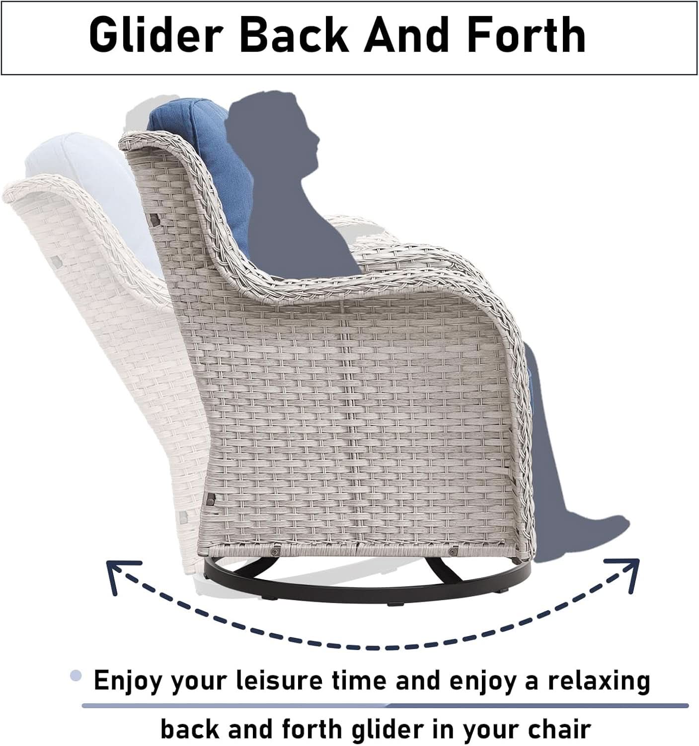 Cozy 11 Piece Outdoor Furniture Set with Swivel Chairs
