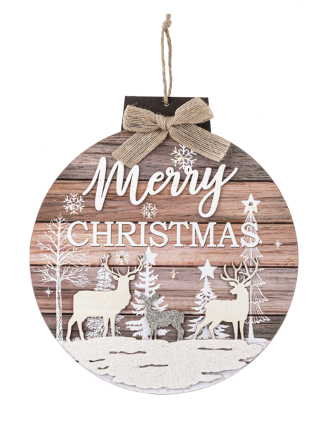 Cozy Cabin Light Up Hanging Signs - Merry Christmas